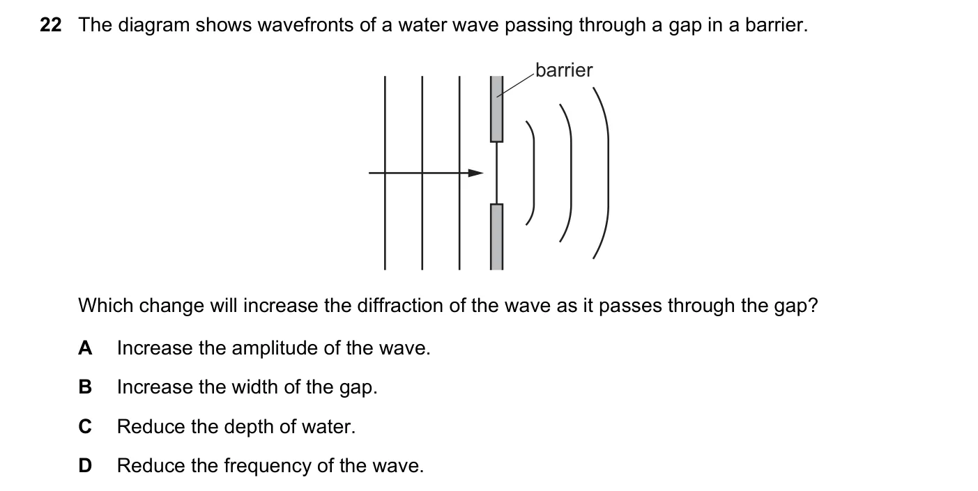 Question 22, March 2022, 0625 Paper 22