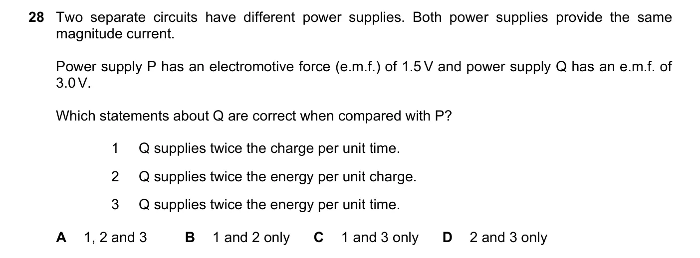 Question 28, March 2022, 0625 Paper 22