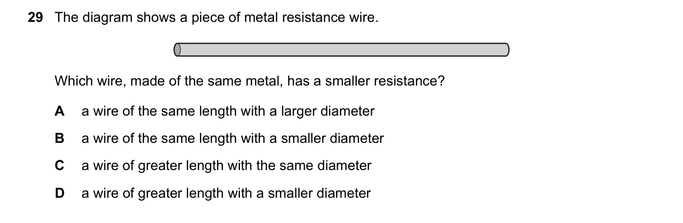 Question 29, March 2022, 0625 Paper 22