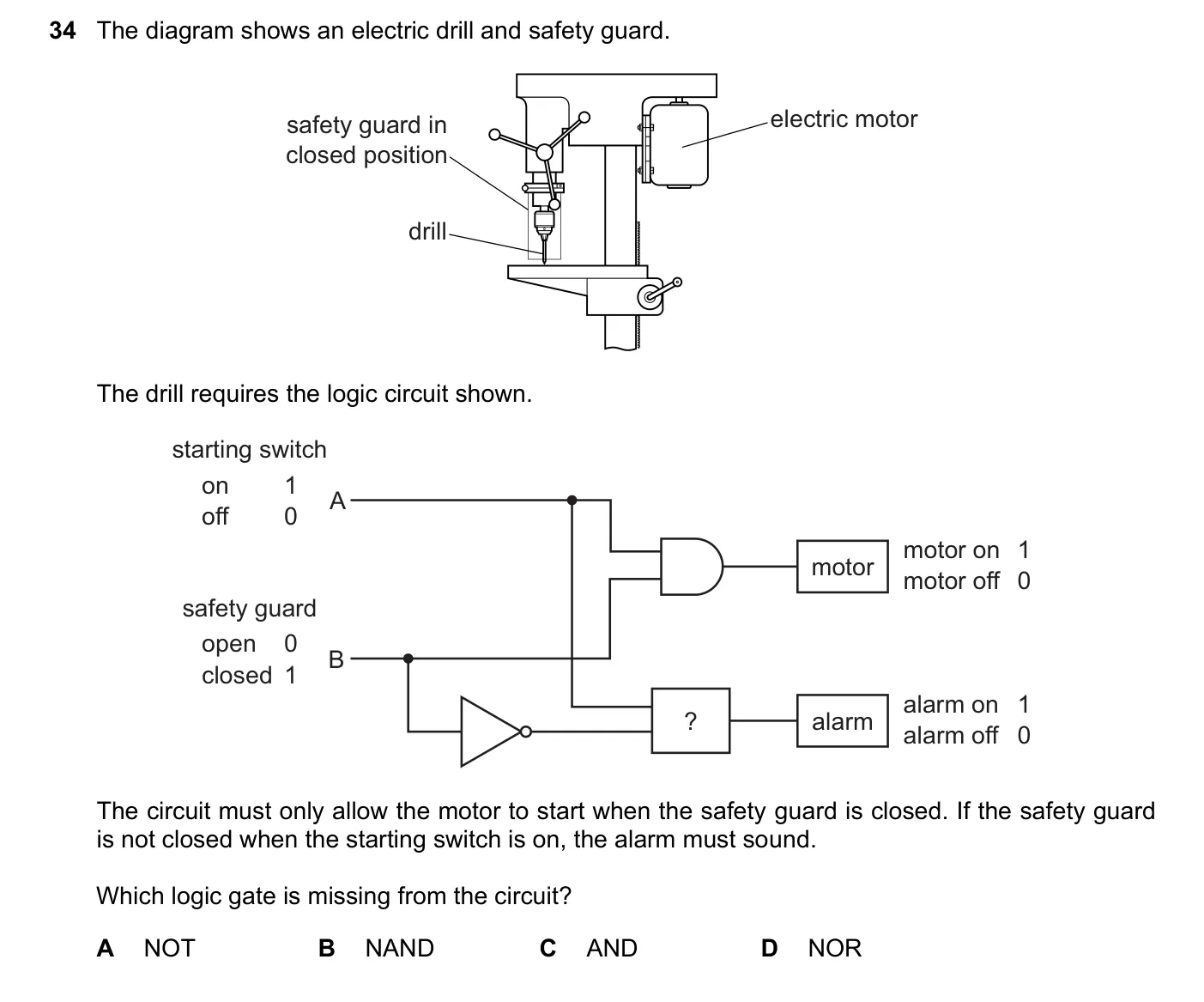 Question 34, March 2022, 0625 Paper 22