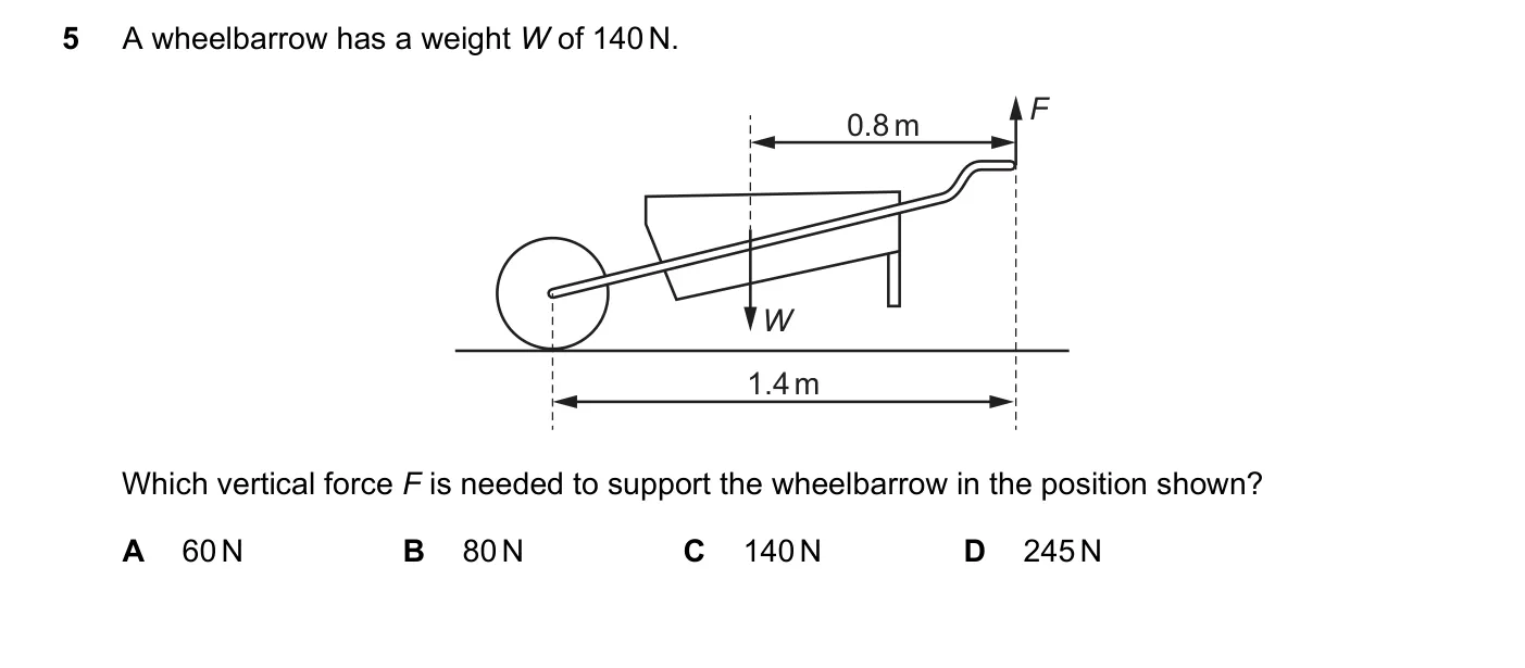 Question 5, November 2022, 0625 Paper 21