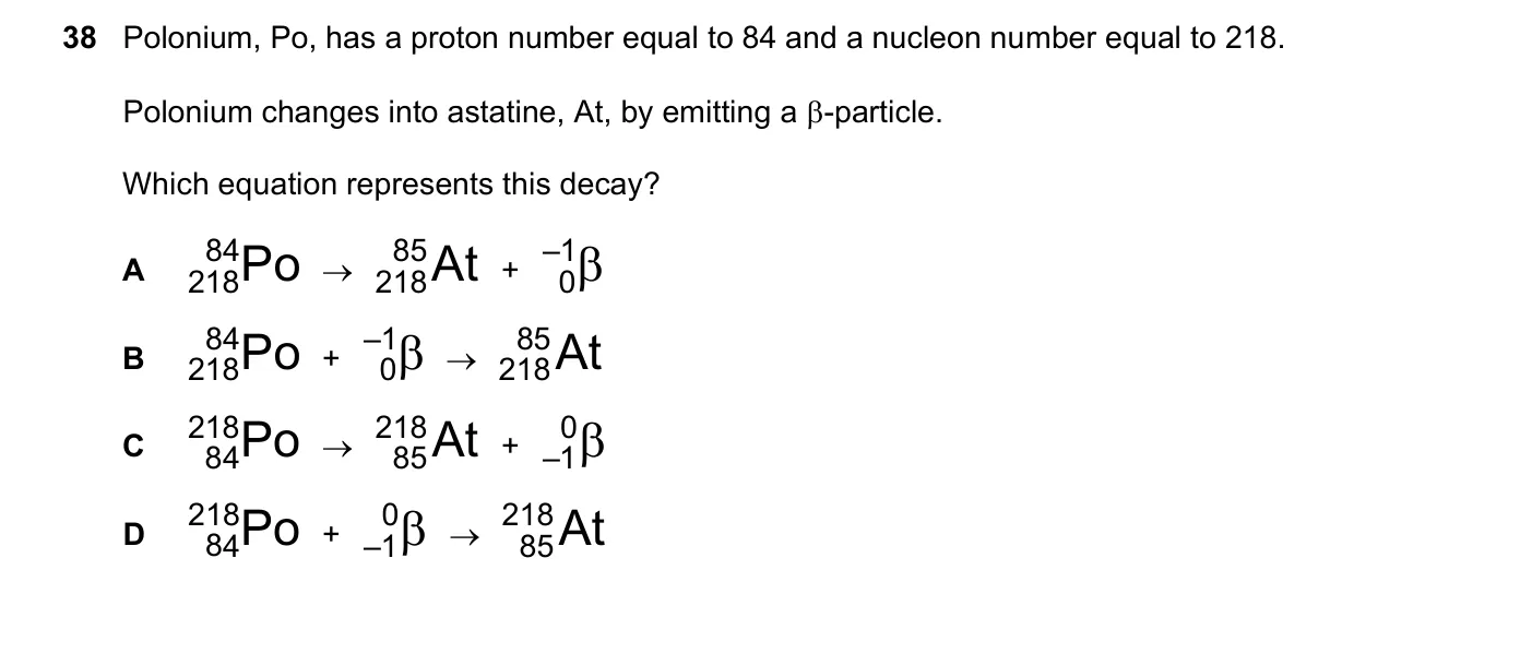 Question 38, November 2022, 0625 Paper 21
