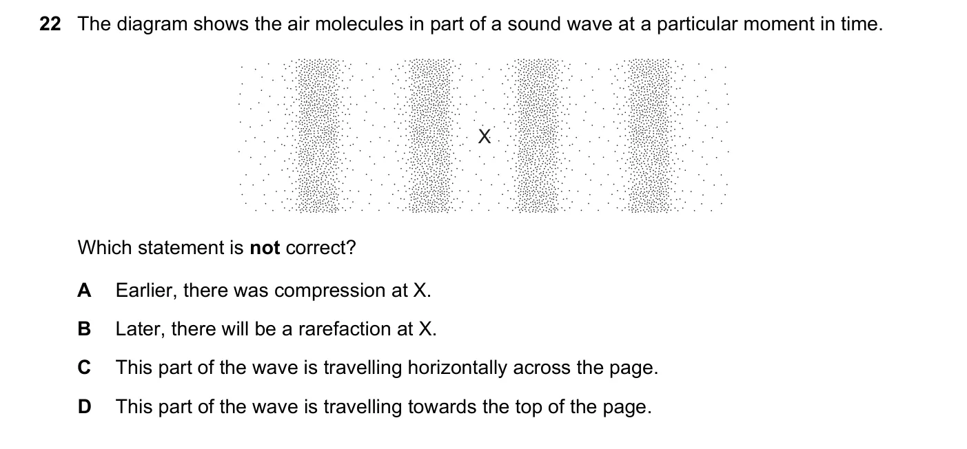 Question 22, November 2022, 0625 Paper 22