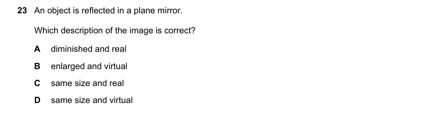 Question 23, November 2022, 0625 Paper 22