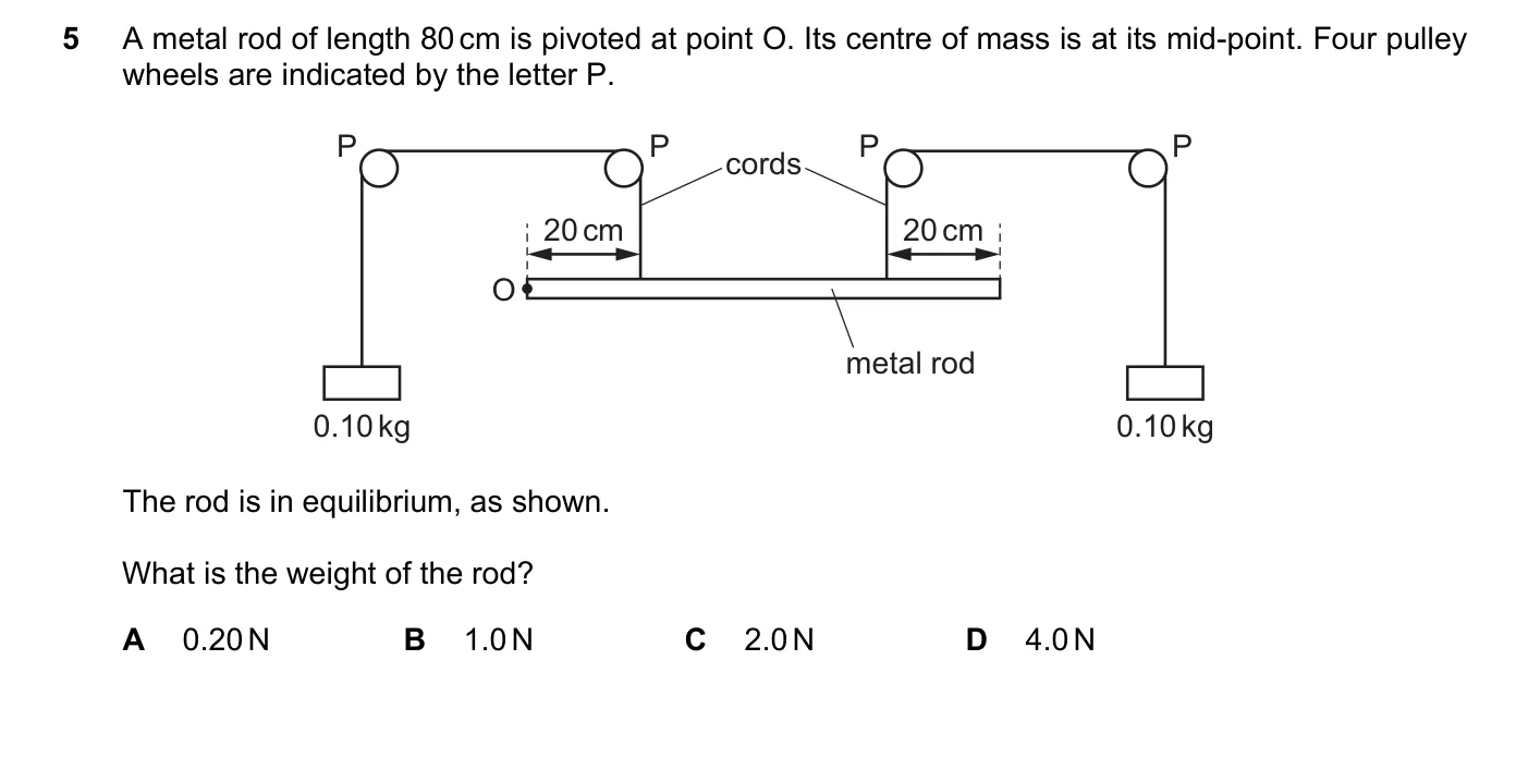 Question 5, November 2022, 0625 Paper 23
