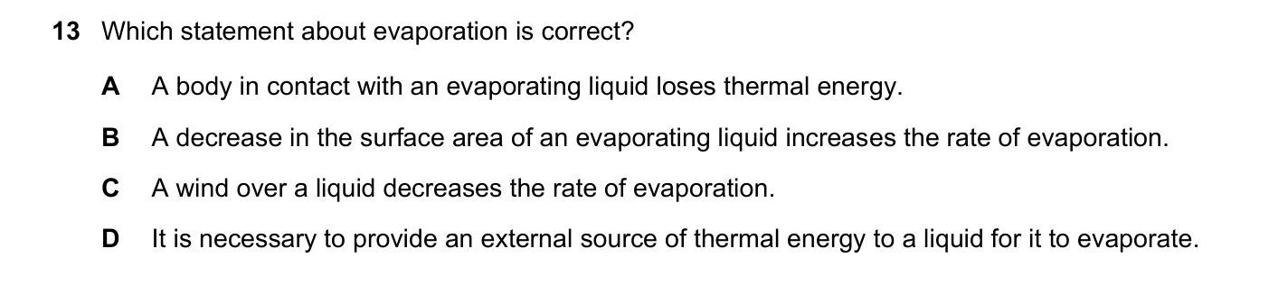 Question 13, November 2022, 0625 Paper 23