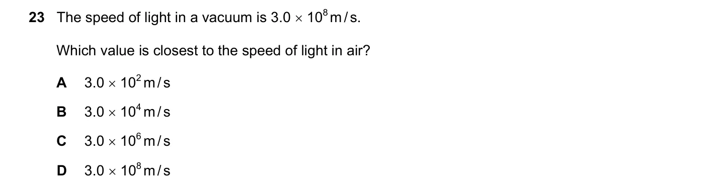 Question 23, November 2022, 0625 Paper 23