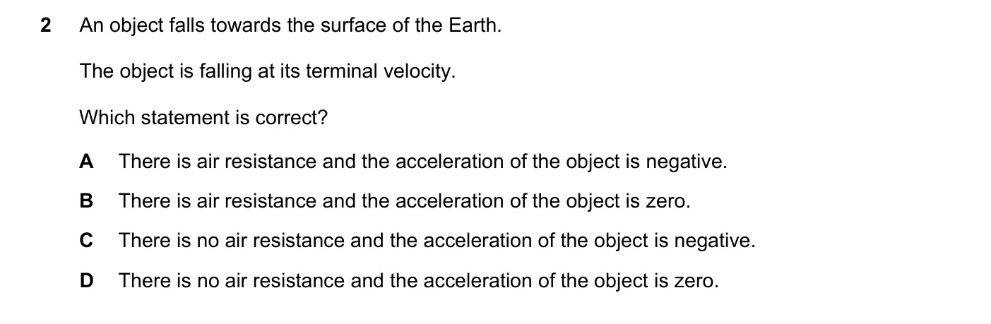 Question 2, June 2023, 0625 Paper 21