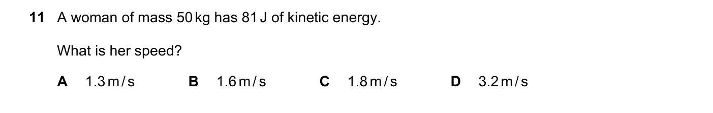 Question 11, June 2023, 0625 Paper 21