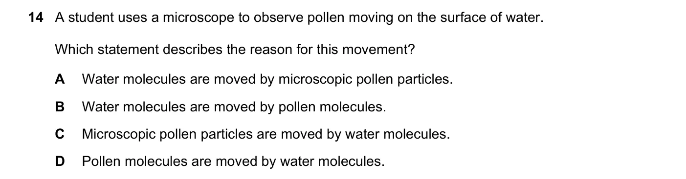 Question 14, June 2023, 0625 Paper 21