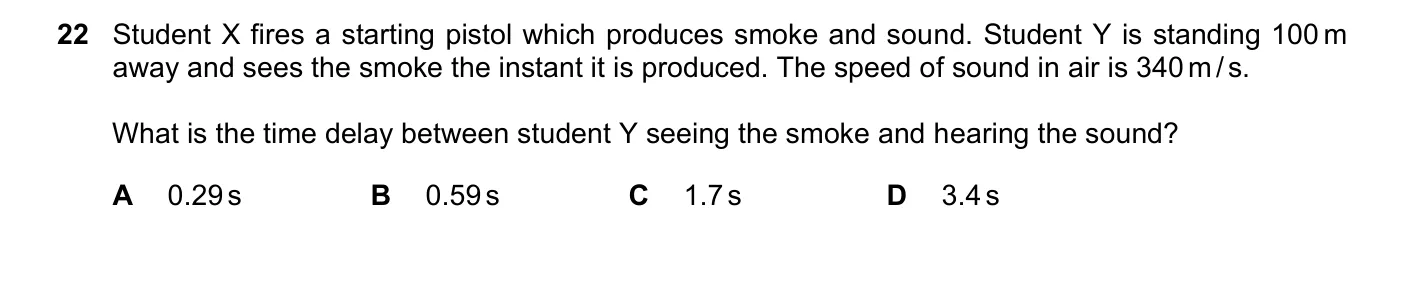Question 22, June 2023, 0625 Paper 21