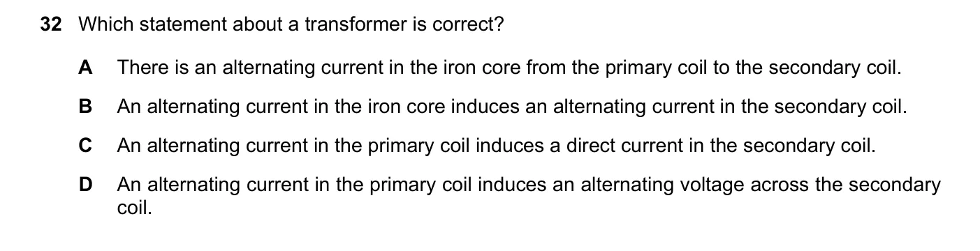 Question 32, June 2023, 0625 Paper 21