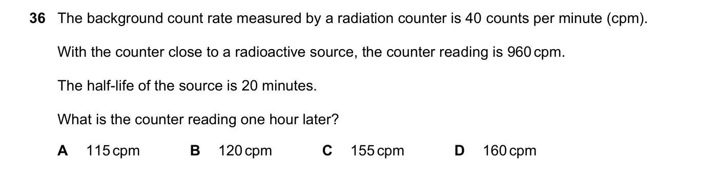 Question 36, June 2023, 0625 Paper 21