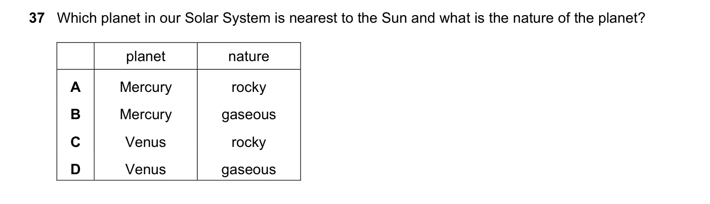 Question 37, June 2023, 0625 Paper 21