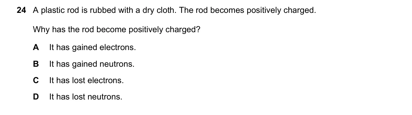 Question 24, June 2023, 0625 Paper 22