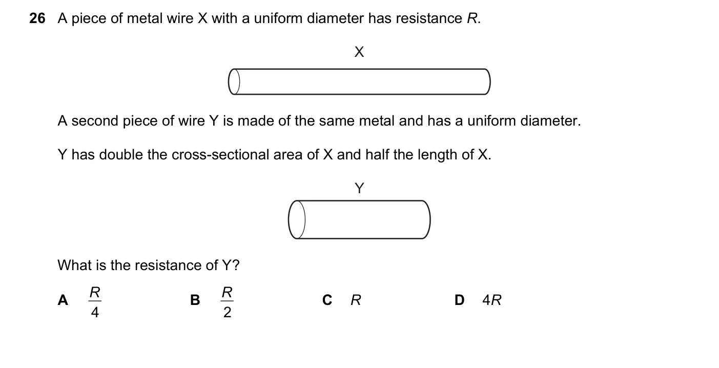 Question 26, June 2023, 0625 Paper 22