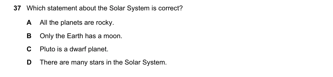Question 37, June 2023, 0625 Paper 22