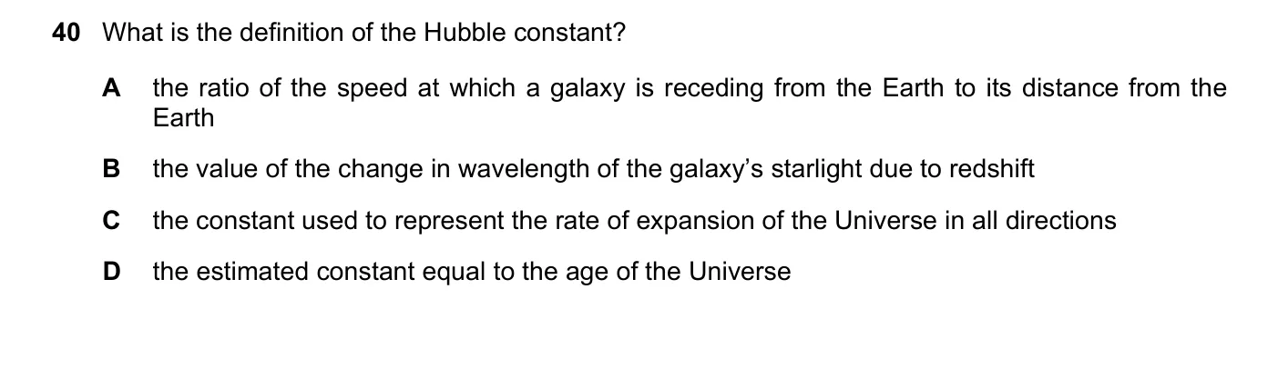 Question 40, June 2023, 0625 Paper 22