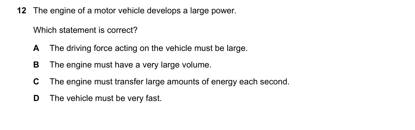 Question 12, June 2023, 0625 Paper 23