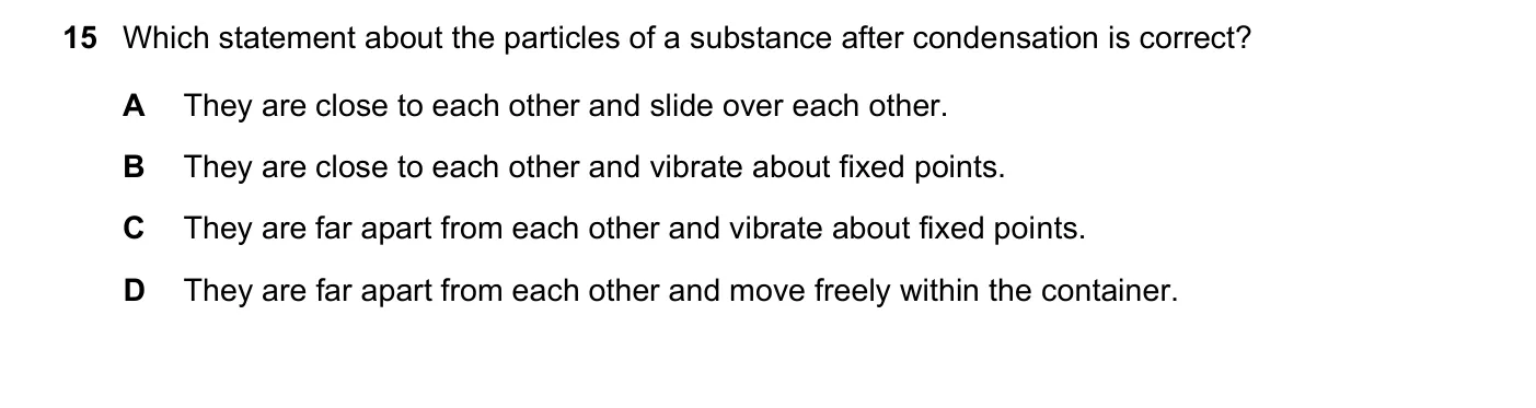 Question 15, June 2023, 0625 Paper 23