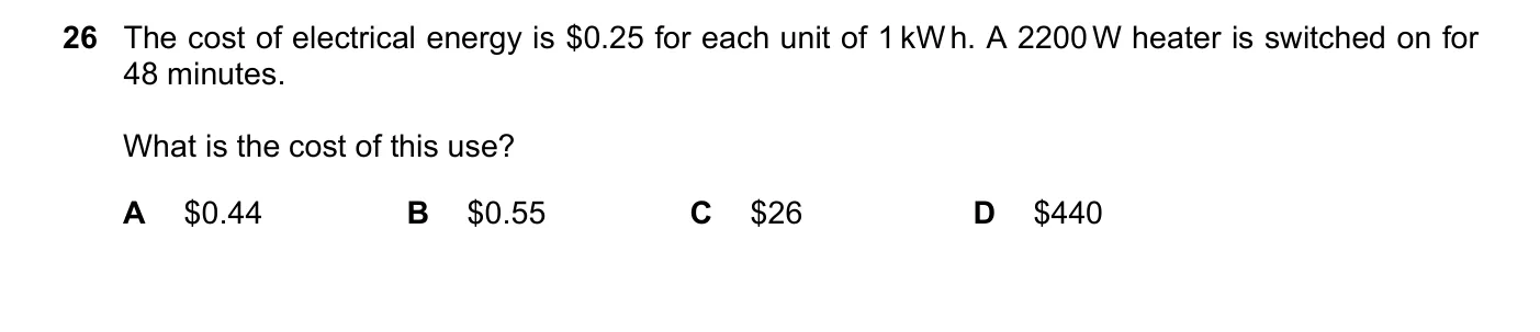 Question 26, June 2023, 0625 Paper 23