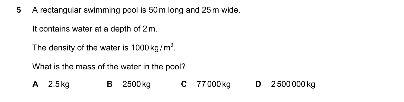 Question 5, March 2023, 0625 Paper 22
