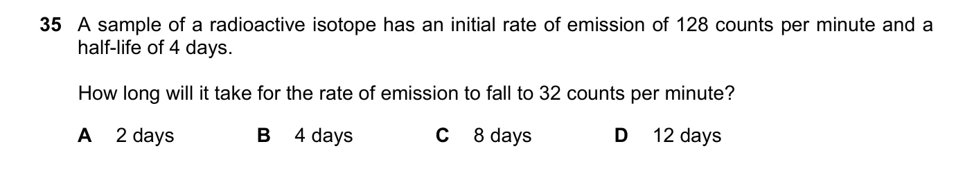 Question 35, March 2023, 0625 Paper 22