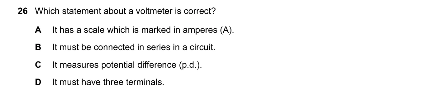 Question 26, November 2023, 0625 Paper 21