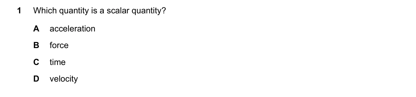 Question 1, November 2023, 0625 Paper 22