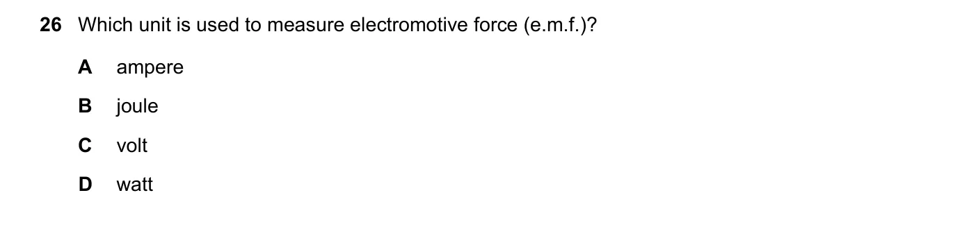 Question 26, November 2023, 0625 Paper 22