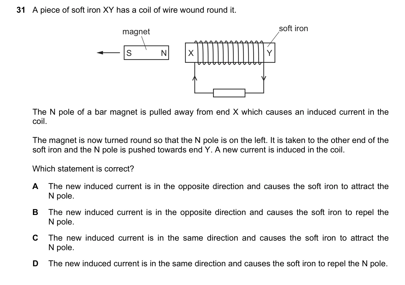 Question 31, November 2023, 0625 Paper 22
