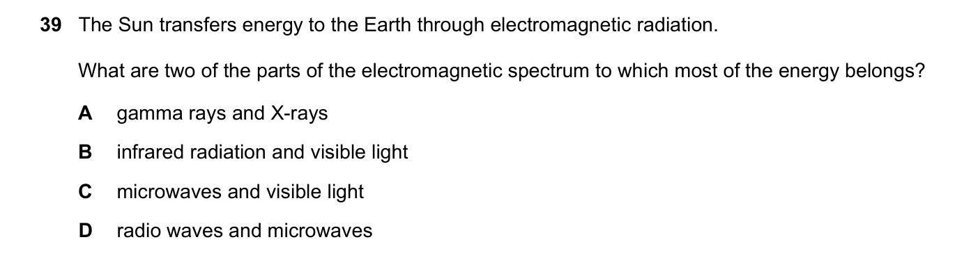 Question 39, November 2023, 0625 Paper 22