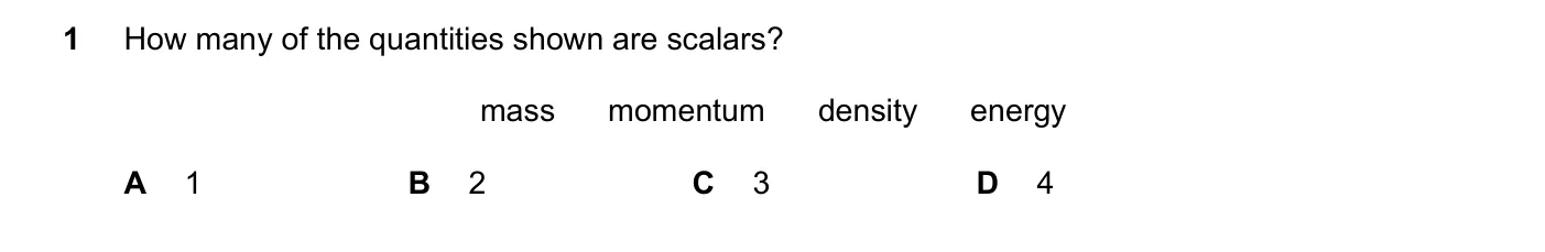 Question 1, November 2023, 0625 Paper 23