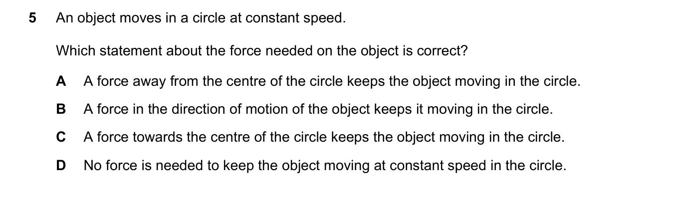 Question 5, November 2023, 0625 Paper 23