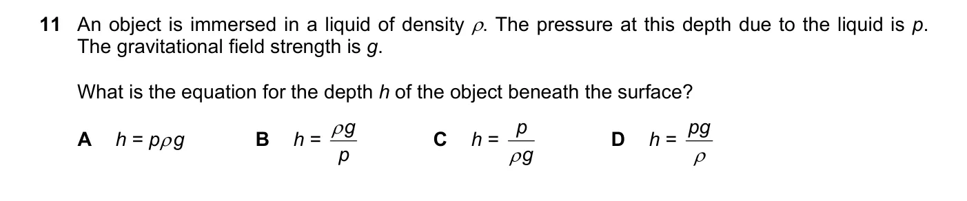 Question 11, November 2023, 0625 Paper 23