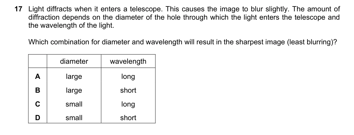 Question 17, November 2023, 0625 Paper 23
