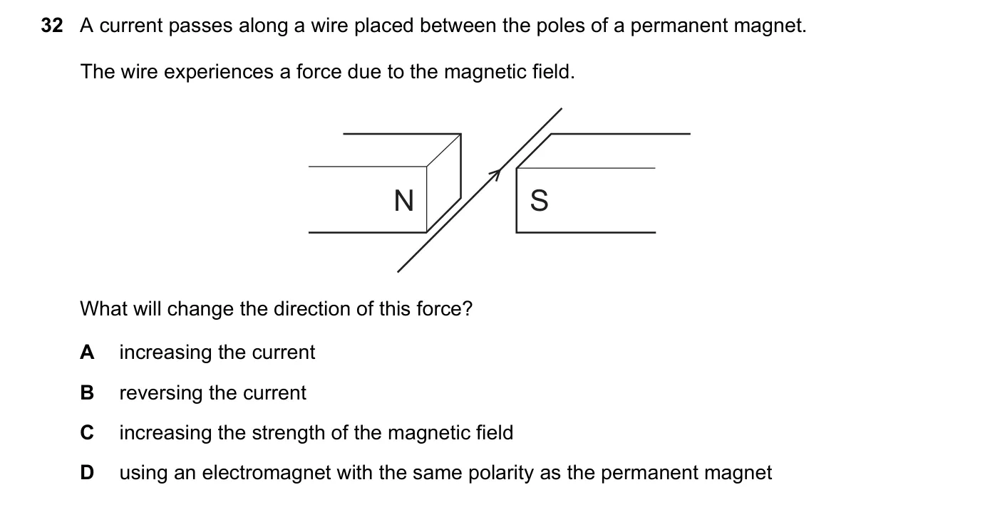 Question 32, November 2023, 0625 Paper 23