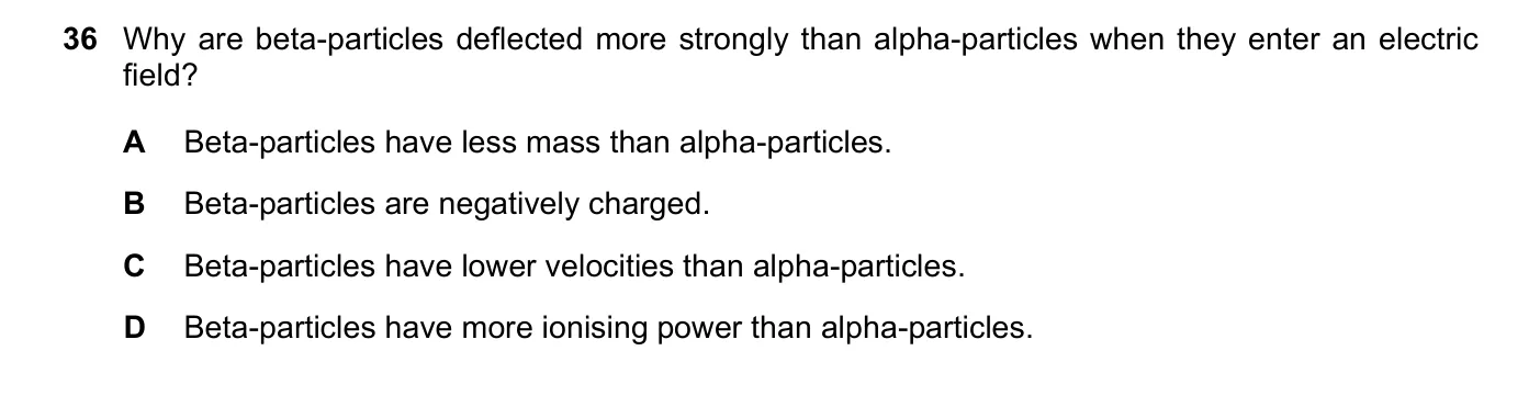 Question 36, November 2023, 0625 Paper 23