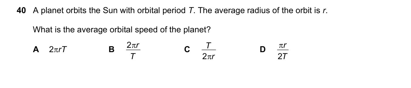 Question 40, November 2023, 0625 Paper 23