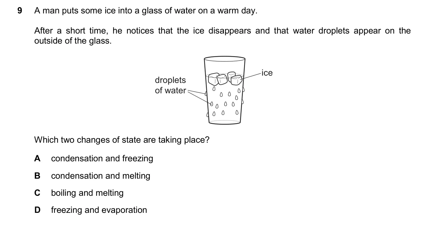 Question 9, June 2024, 0625 Paper 21