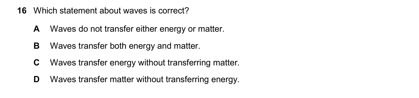 Question 16, June 2024, 0625 Paper 21