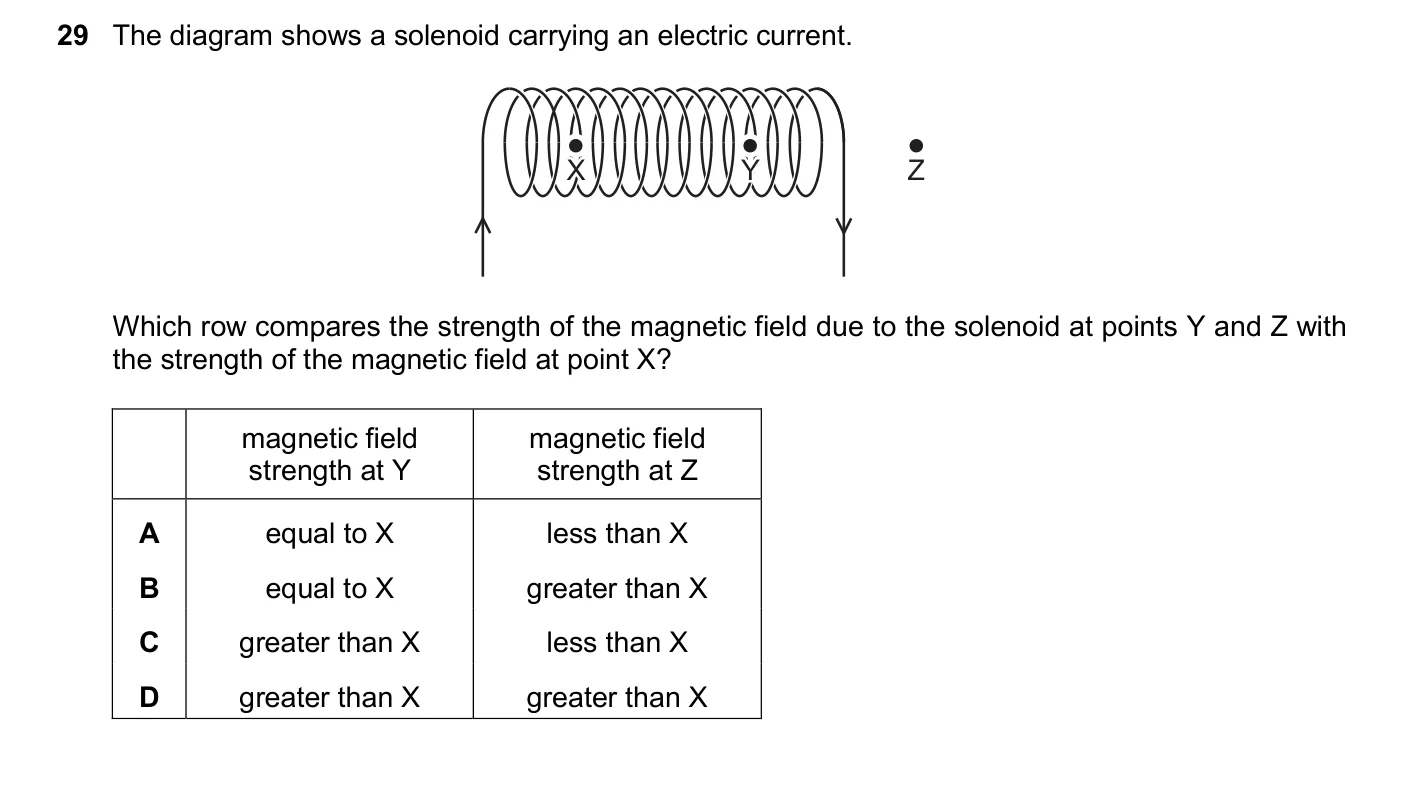 Question 29, June 2024, 0625 Paper 21