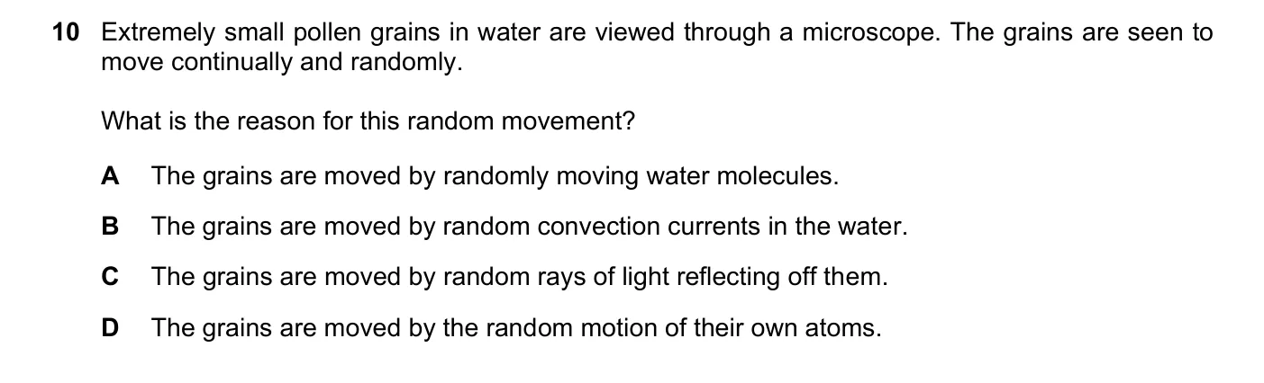 Question 10, June 2024, 0625 Paper 22