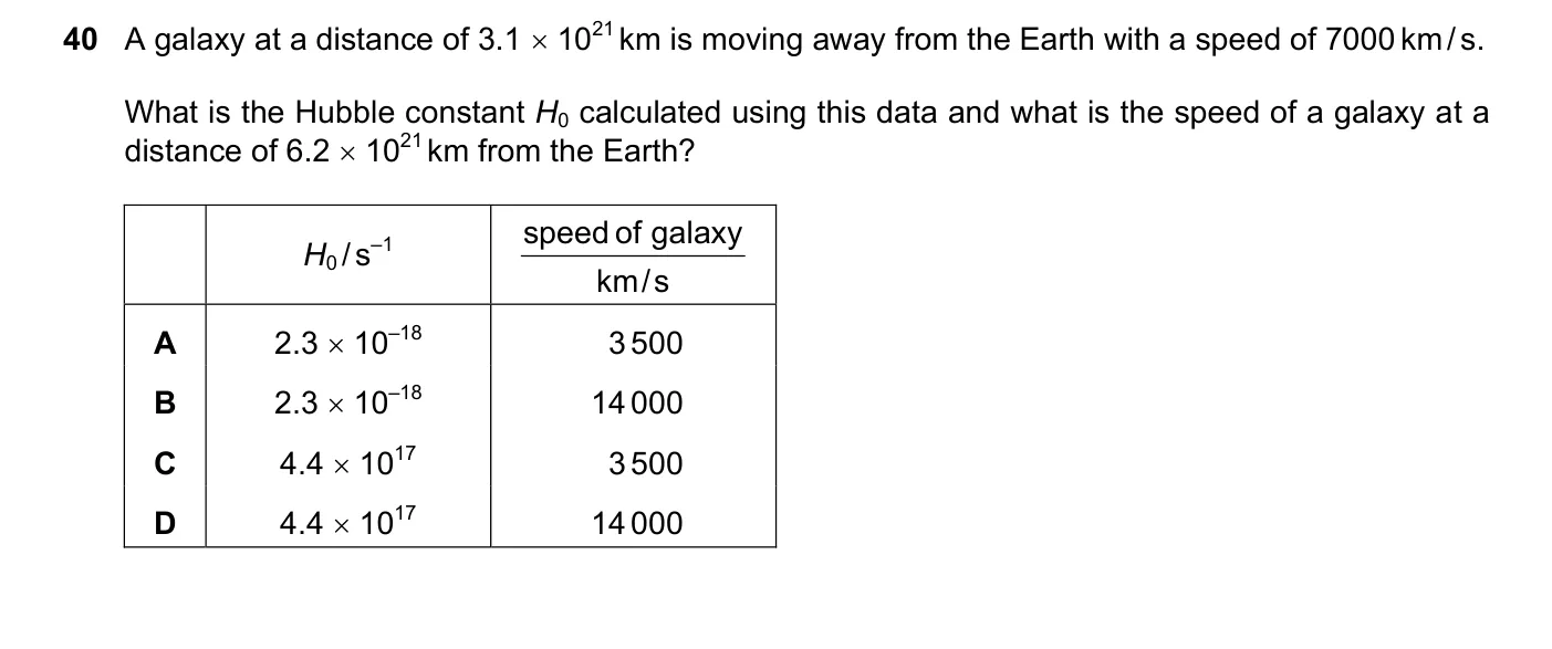 Question 40, June 2024, 0625 Paper 22