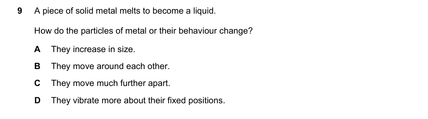 Question 9, June 2024, 0625 Paper 23