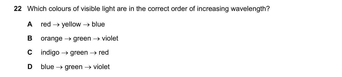 Question 22, June 2024, 0625 Paper 23