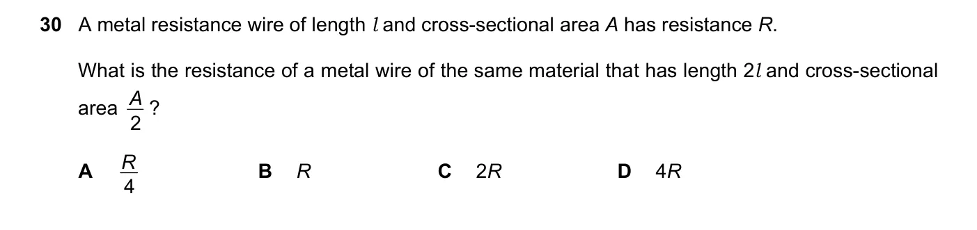 Question 30, June 2024, 0625 Paper 23