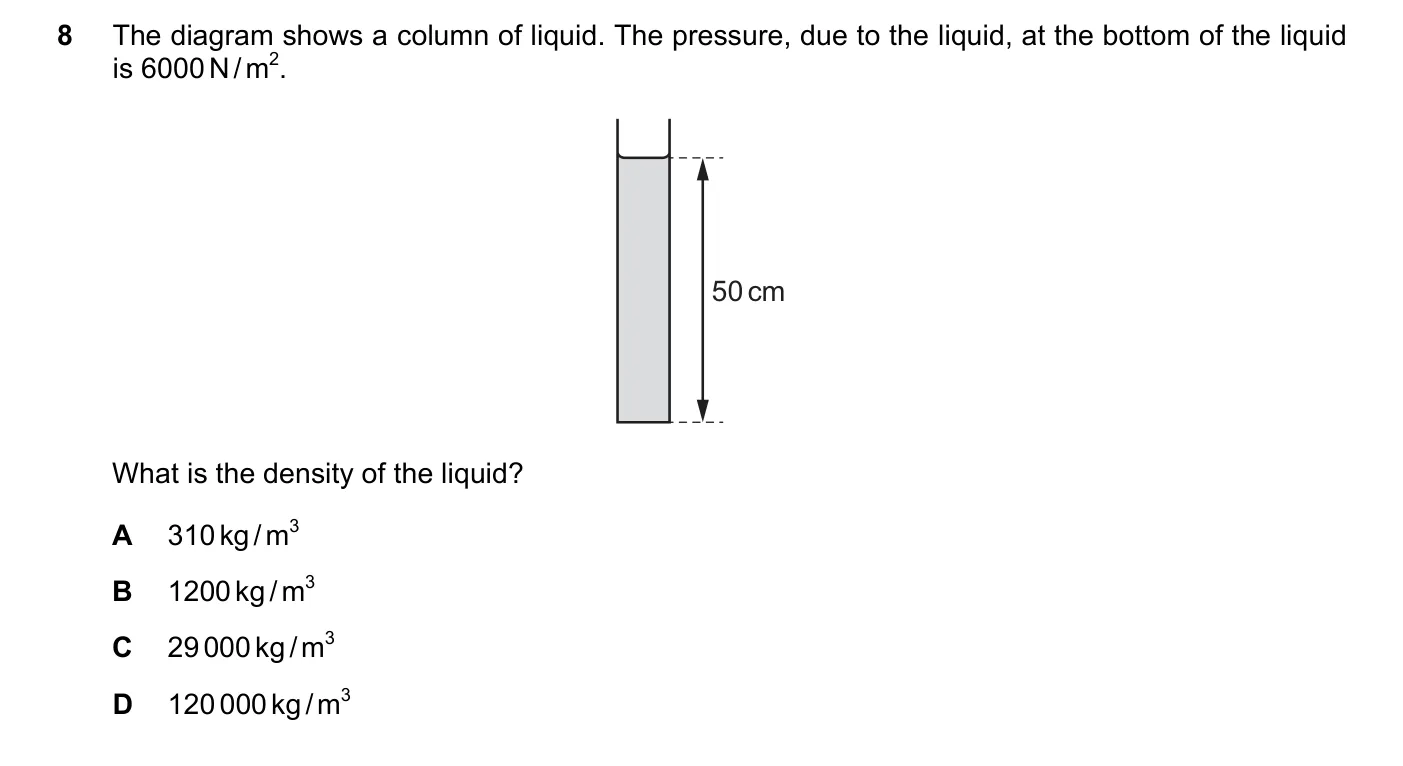 Question 8, March 2024, 0625 Paper 22