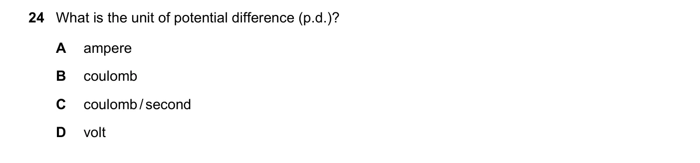Question 24, March 2024, 0625 Paper 22