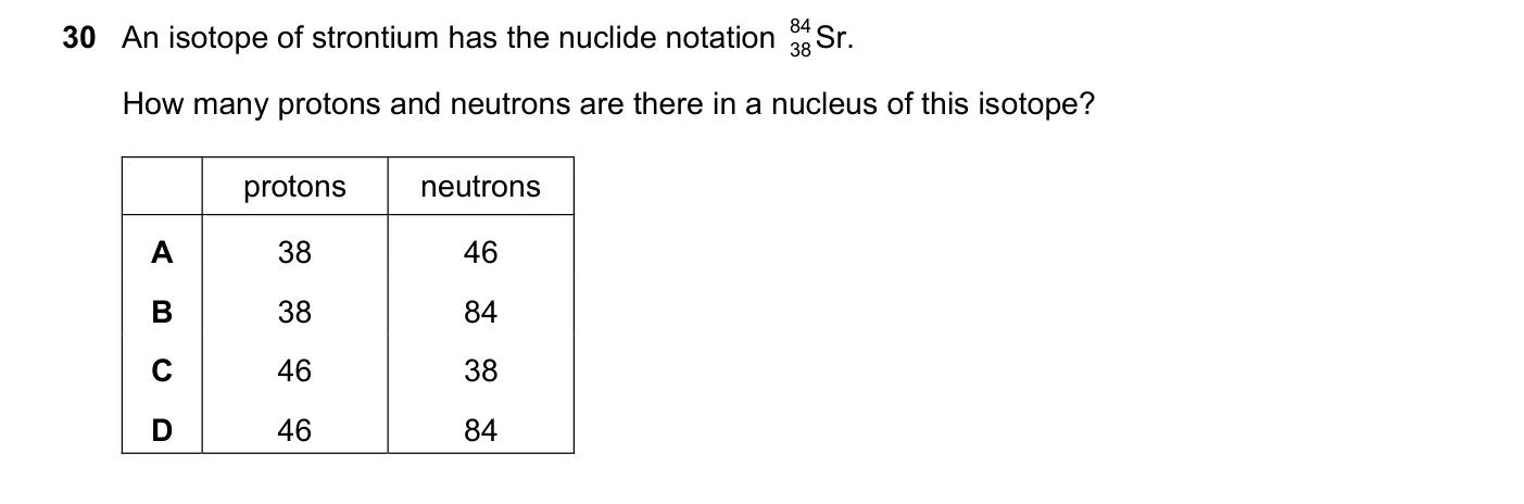 Question 30, March 2024, 0625 Paper 22